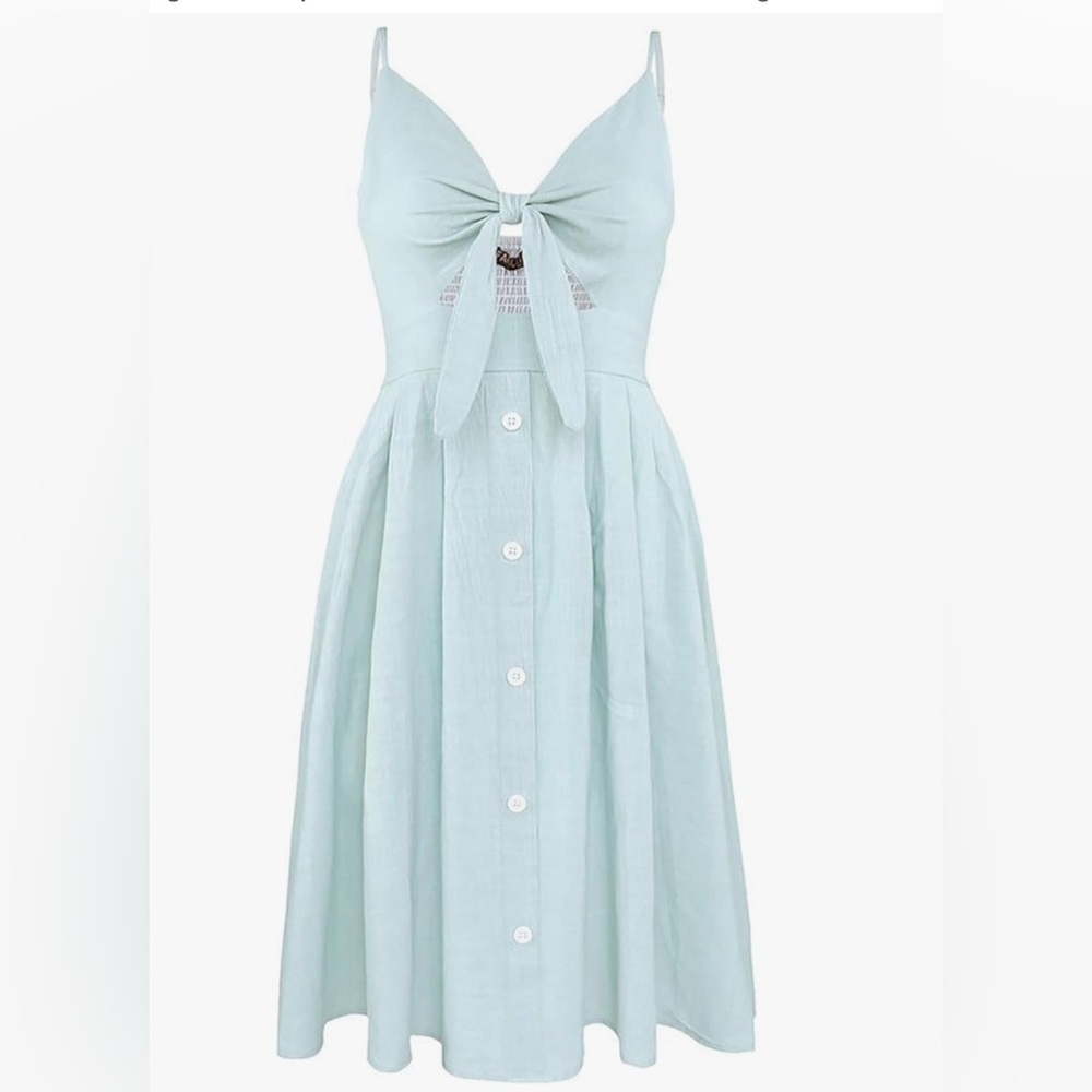 Tie Front Midi Dress
